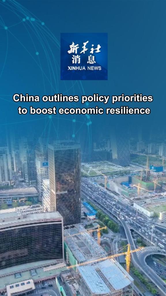 Xinhua News | China outlines policy priorities to boost economic resilience