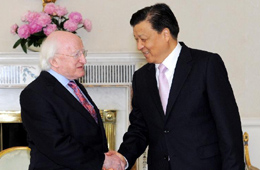 劉云山對愛爾蘭進行正式訪問