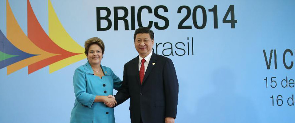 巴西總統羅塞夫迎接習近平主席